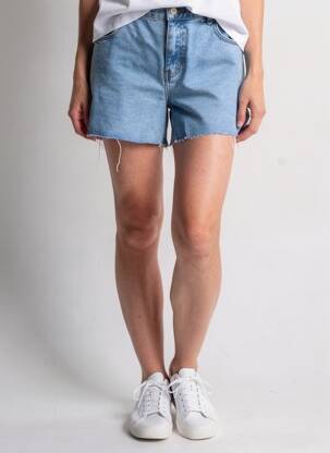 Short bleu JACQUELINE DE YONG femme