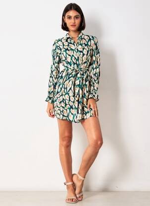 Robe courte vert VERO MODA femme