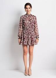 Robe courte rouge MANGO femme