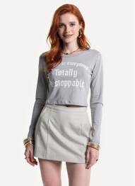 T-shirt gris TALLY WEIJL femme