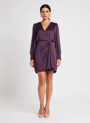 Robe longue violet MORGAN femme