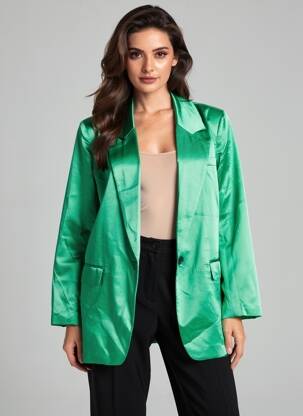 Blazer vert ONLY femme