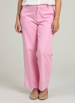 Pantalon droit rose ONLY femme