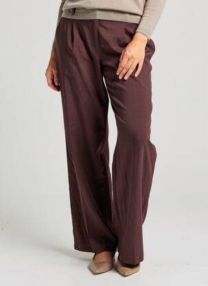 Pantalon droit marron ONLY femme