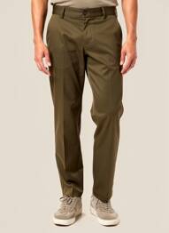 Pantalon droit beige MANGO homme