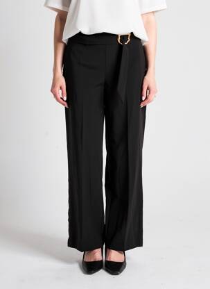Pantalon droit noir MANGO femme