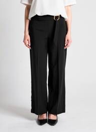 Pantalon droit noir MANGO femme