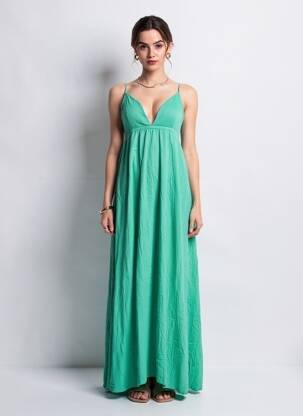 Robe courte vert ONLY femme