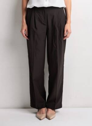 Pantalon droit noir VILA ROUGE femme