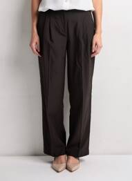 Pantalon droit noir VILA ROUGE femme
