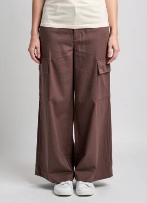 Pantalon cargo marron MANGO femme
