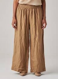 Pantalon large beige ONLY femme