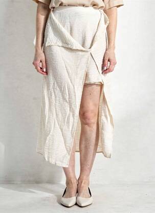 Jupe mi-longue blanc VERO MODA femme