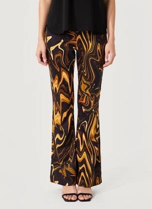 Pantalon flare noir MANGO femme