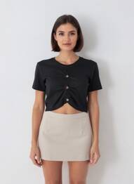 T-shirt noir ONLY femme