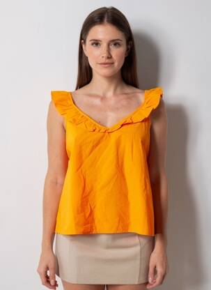 Blouse orange VERO MODA femme