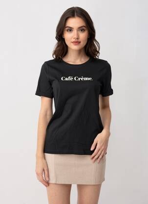 T-shirt noir ONLY femme