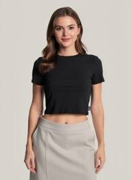 Crop top noir TALLY WEIJL femme
