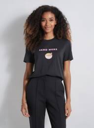 T-shirt noir ONLY femme