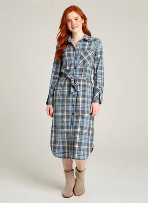 Robe mi-longue bleu LE FABULEUX MARCEL DE BRUXELLES femme