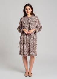 Robe mi-longue rose OBJECT femme