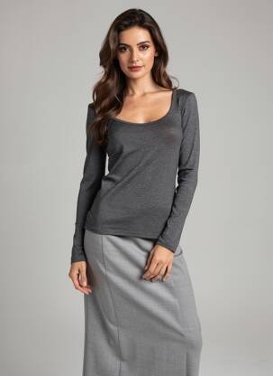 T-shirt noir MANGO femme