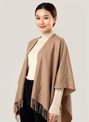 Poncho marron OPUS femme