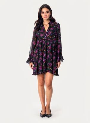 Robe courte violet OPULLENCE femme