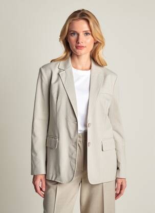 Veste casual beige PLEASE femme