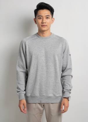 Pull tissage chiné manches longues gris RAGWEAR homme