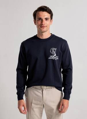Pull col rond manches longues noir RAGWEAR homme