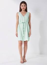Robe courte vert VERO MODA femme