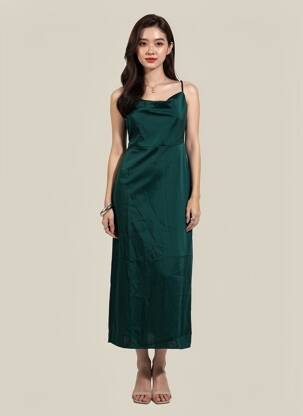 Robe courte vert VILA femme