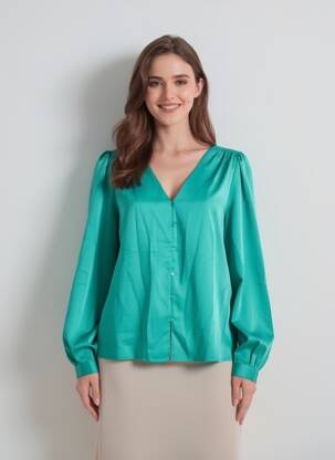 Chemisier vert VILA femme