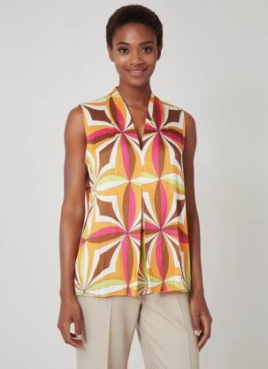 Chemisier orange AMELIE & AMELIE femme