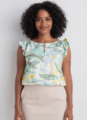 Blouse vert S.OLIVER femme