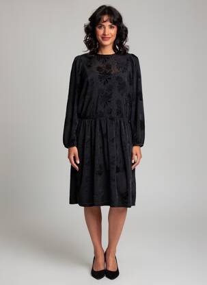 Robe mi-longue noir MOLLY BRACKEN femme