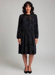 Robe mi-longue noir MOLLY BRACKEN femme