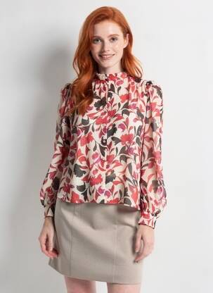 Chemisier beige MANGO femme