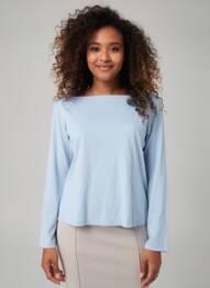 Top bleu MANGO femme