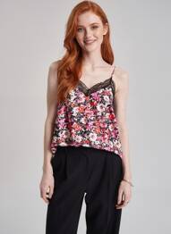 Top noir MANGO femme