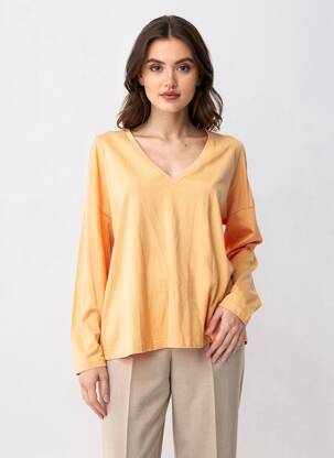 Top orange MANGO femme