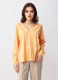 Top orange MANGO femme