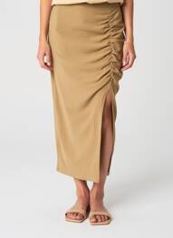 Jupe longue marron ONLY femme