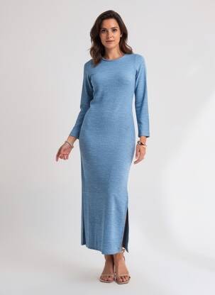 Robe longue bleu BROWNIE femme
