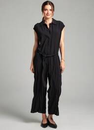 Combi-pantalon noir ASTRID BLACK LABEL femme