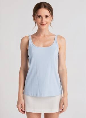 Top bleu OPUS femme