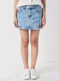 Jupe courte bleu MANGO femme