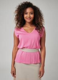 T-shirt rose PIECES femme