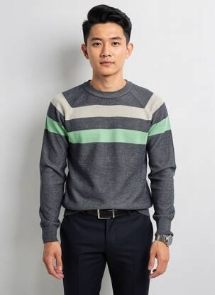 Pull bleu GARCIA homme
